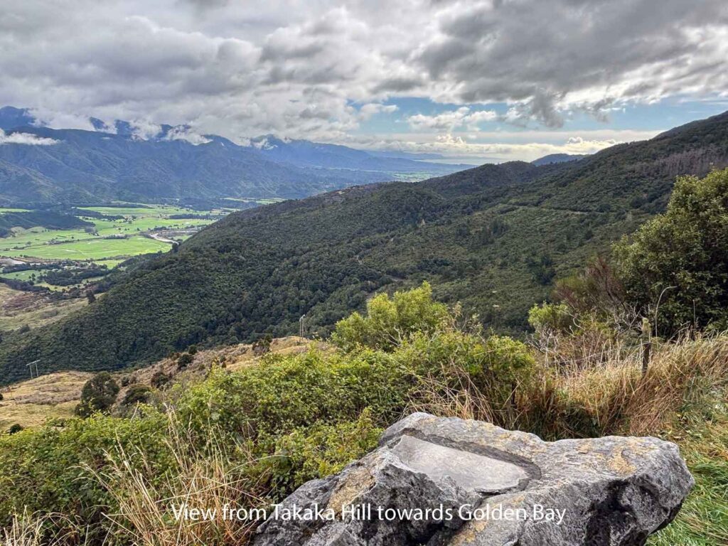 View from Takaka Hill towards Golden Bay