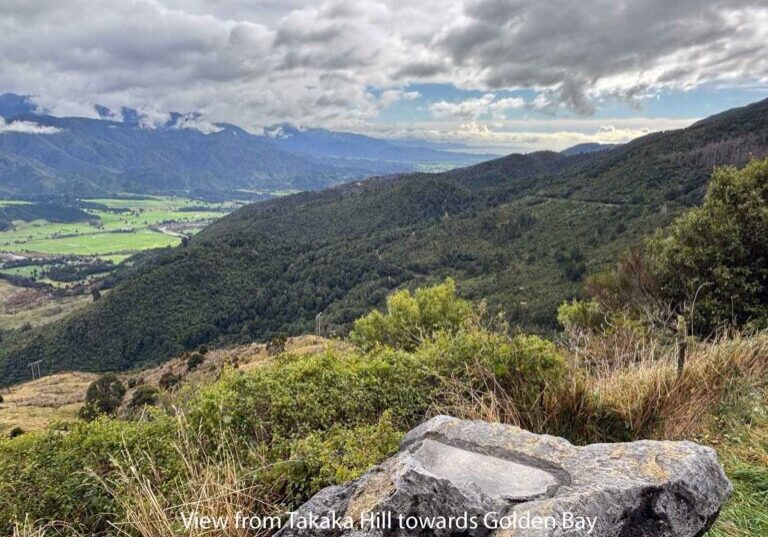 View from Takaka Hill towards Golden Bay